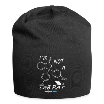 I'm not a lab rat - Jersey Beanie - black - Front