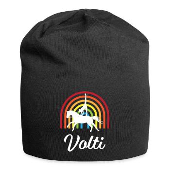 Volti Pferdesport Voltigieren Regenbogen - Jersey-Beanie - Schwarz - Vorne
