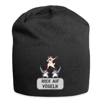 bock auf vögeln - Jersey-Beanie - Schwarz - Vorne