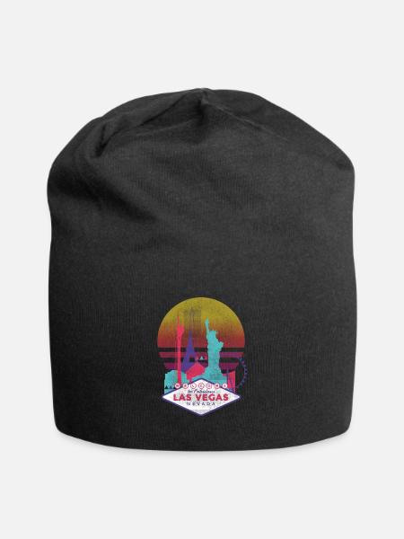 Las Vegas - Bonnet en jersey - noir