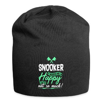 Snooker Billard - Jersey-Beanie - Schwarz - Vorne