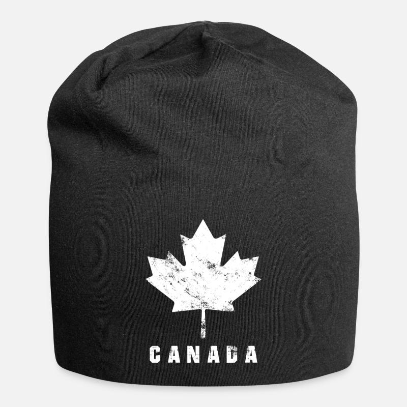 Kanada - Jersey-Beanie - Schwarz