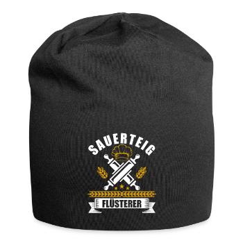 Sauerteig Flüsterer bäckerei beruf - Jersey-Beanie - Schwarz - Vorne