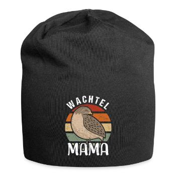Wachtel Mama wachtel zwergwachtel - Jersey-Beanie - Schwarz - Vorne