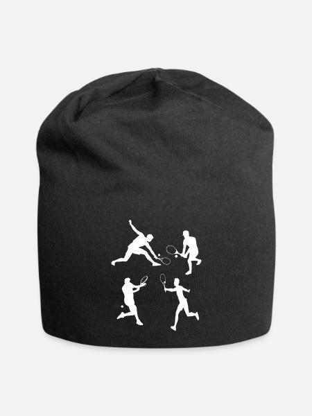 Tennis - Jersey-Beanie - Schwarz