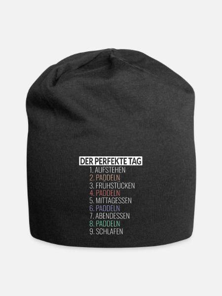 Der Perfekte Tag Paddeln - Jersey-Beanie - Schwarz