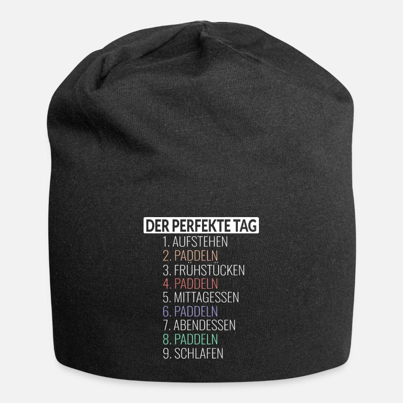 Der Perfekte Tag Paddeln - Jersey-Beanie - Schwarz