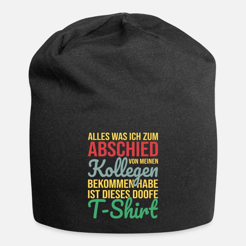 Kollegen Abschied - Jersey-Beanie - Schwarz