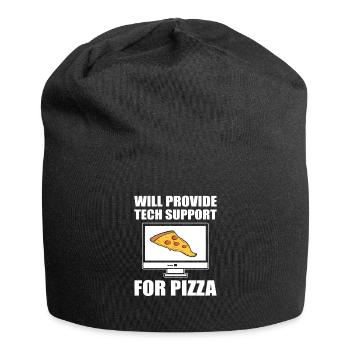 Will Provide Tech Support For Pizza Tech Support - Bonnet en jersey - noir - Devant