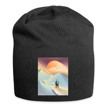 Thor geht nach Jotunheim - Jersey-Beanie - Schwarz - Vorne