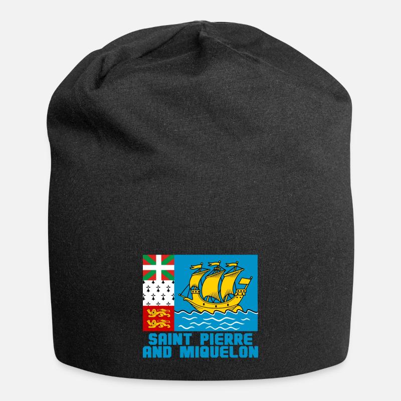 Saint-Pierre-et-Miquelon - Bonnet en jersey - noir