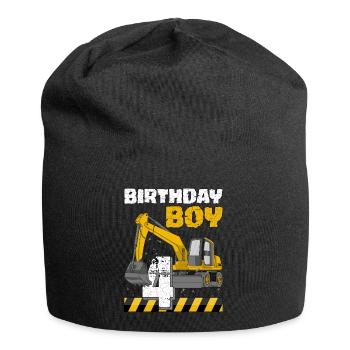 Geburtstag Jungs vierter Geburtstag 4. - Jersey-Beanie - Schwarz - Vorne