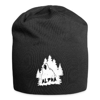 ALPHA - Jersey Beanie - black - Front