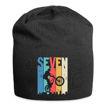 7 birthday 7 years Bmx children's birthday party - Jersey Beanie - black - Front