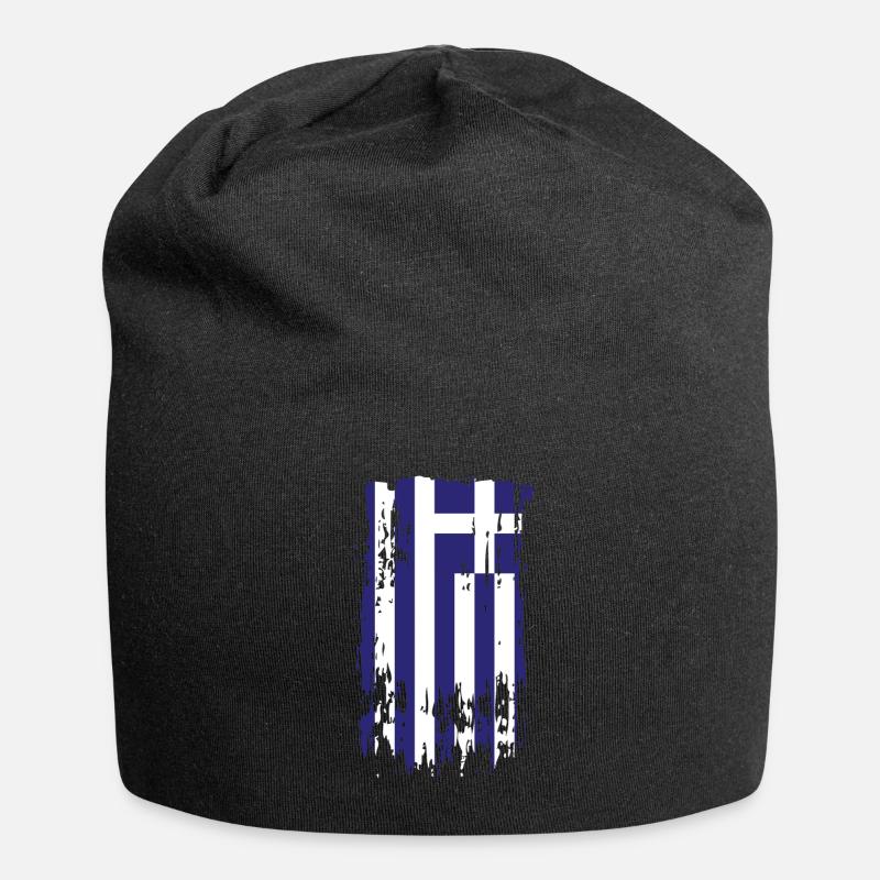 Greece Greece Greece - Jersey-Beanie - Schwarz