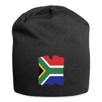 Drapeau de l’Afrique du Sud - Bonnet en jersey - noir - Devant
