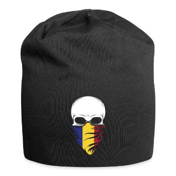Dia De Los Muertos - Romania Skull - Jersey-Beanie - Schwarz - Vorne