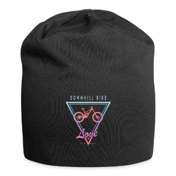 Amour de vélo de descente en détresse - Bonnet en jersey - noir - Devant