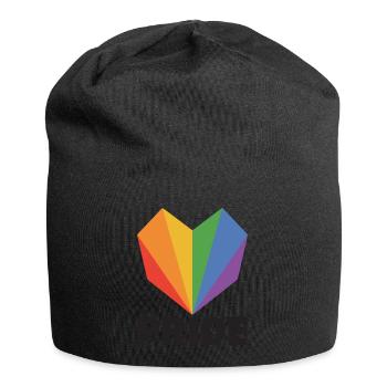 LGBT Gay Rainbow for Friends and Community - Jersey-Beanie - Schwarz - Vorne