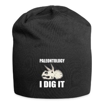 Paleontology I Dig It Fossil Hunting - Jersey Beanie - black - Front
