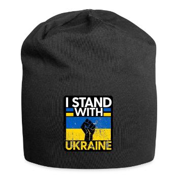 Ukraine - Jersey-Beanie - Schwarz - Vorne