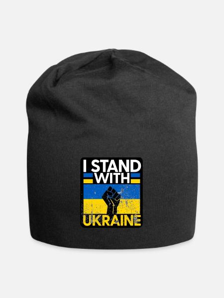 Ukraine - Bonnet en jersey - noir
