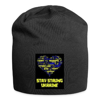 Ukraine - Jersey-Beanie - Schwarz - Vorne