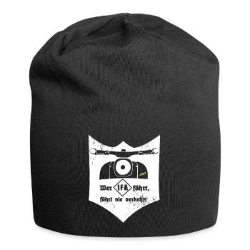 Schwalbe - IFA - VEB - DDR - Ostkult - Jersey-Beanie - Schwarz - Vorne
