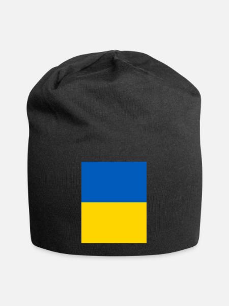 Ukraine - Jersey-Beanie - Schwarz