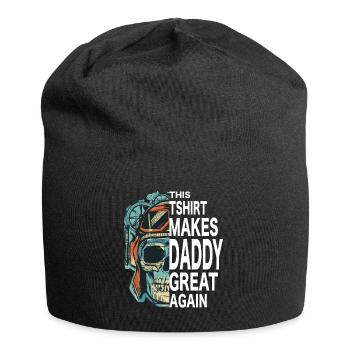 Legendaddy bester Papa best daddy der Welt Legende - Jersey-Beanie - Schwarz - Vorne