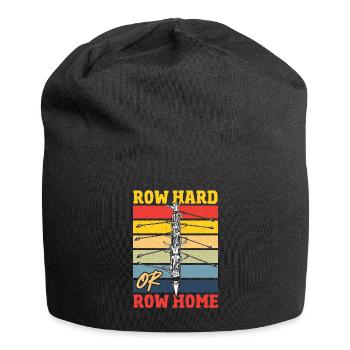 Row Hard or Row Home Rowing Regatta - Jersey Beanie - black - Front