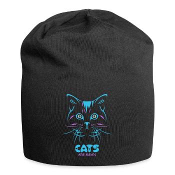 cats are mean - Jersey Beanie - black - Front