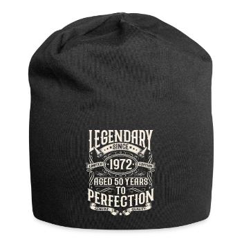 1972 Vintage Vintage 50 ans cadeau d’anniversaire - Bonnet en jersey - noir - Devant