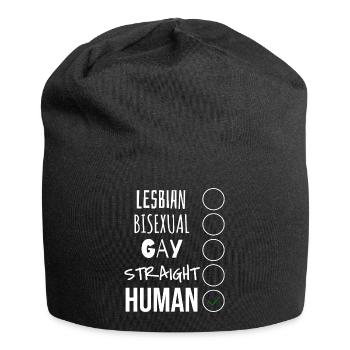 WE ARE ALL HUMANS - Jersey Beanie - black - Front