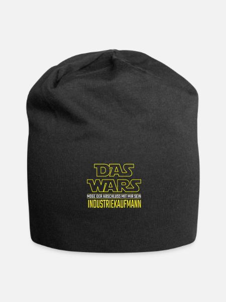 Das Wars Abschluss Industriekaufmann Geschenkidee - Jersey-Beanie - Schwarz
