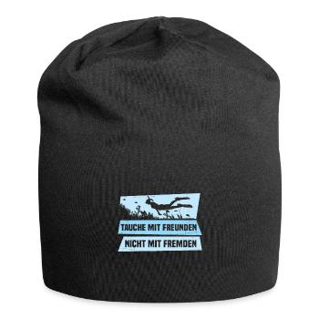 Sporttaucher Design Tauchlehrer Schnorcheln - Jersey-Beanie - Schwarz - Vorne