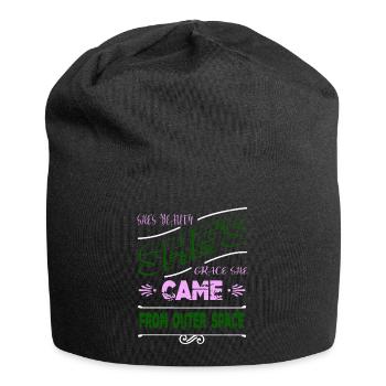 alien loving kid present aliens - Jersey-Beanie - Schwarz - Vorne