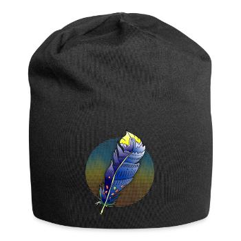 Feather - Jersey Beanie - black - Front