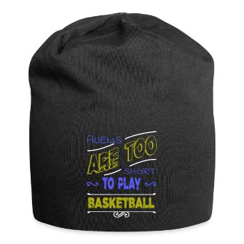 sports jokes basketball dad birthday present idea - Jersey-Beanie - Schwarz - Vorne