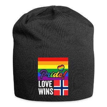 Oslo Pride - Jersey Beanie - black - Front