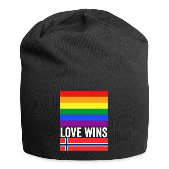 Love Wins Oslo pride Norway - Jersey Beanie - black - Front