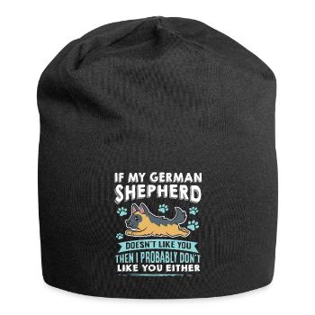 Hunde Deutscher Schäfer Hundeliebhaber - Jersey-Beanie - Schwarz - Vorne