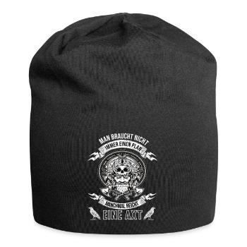 Wikinger Krieger Nordmann Axt Legendärer Wikinger - Jersey-Beanie - Schwarz - Vorne