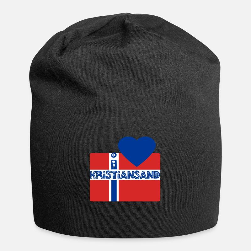 kristianstad Norvège - Bonnet en jersey - noir