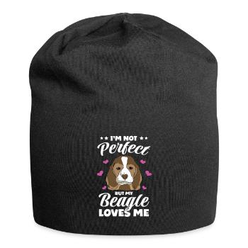 Dog saying Beagle design pour les amoureux des chiens - Bonnet en jersey - noir - Devant