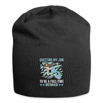 Beach holiday by the sea Design beach motif - Jersey Beanie - black - Front