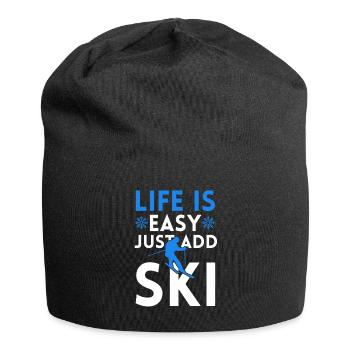 LA VIE EST FACILE AVEC LE SKI - Bonnet en jersey - noir - Devant