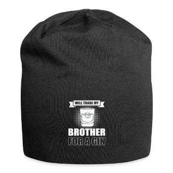 I'll Trade My Brother For A Gin - Jersey-Beanie - Schwarz - Vorne