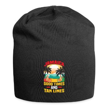 Jamaika Strandurlaub am Meer Design Strandmotiv - Jersey-Beanie - Schwarz - Vorne