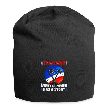 Thaïlande Beach Holiday by the Sea Design Beach Motif - Bonnet en jersey - noir - Devant